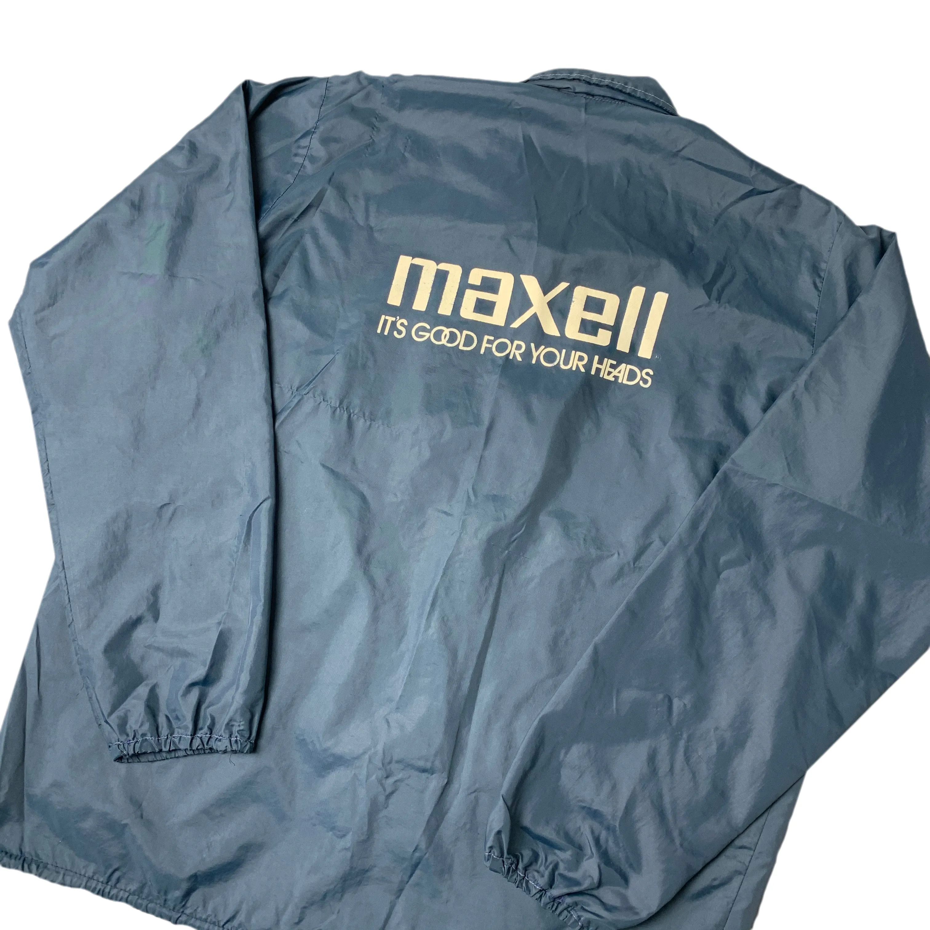80's Maxell Logo Windbreaker Jacket