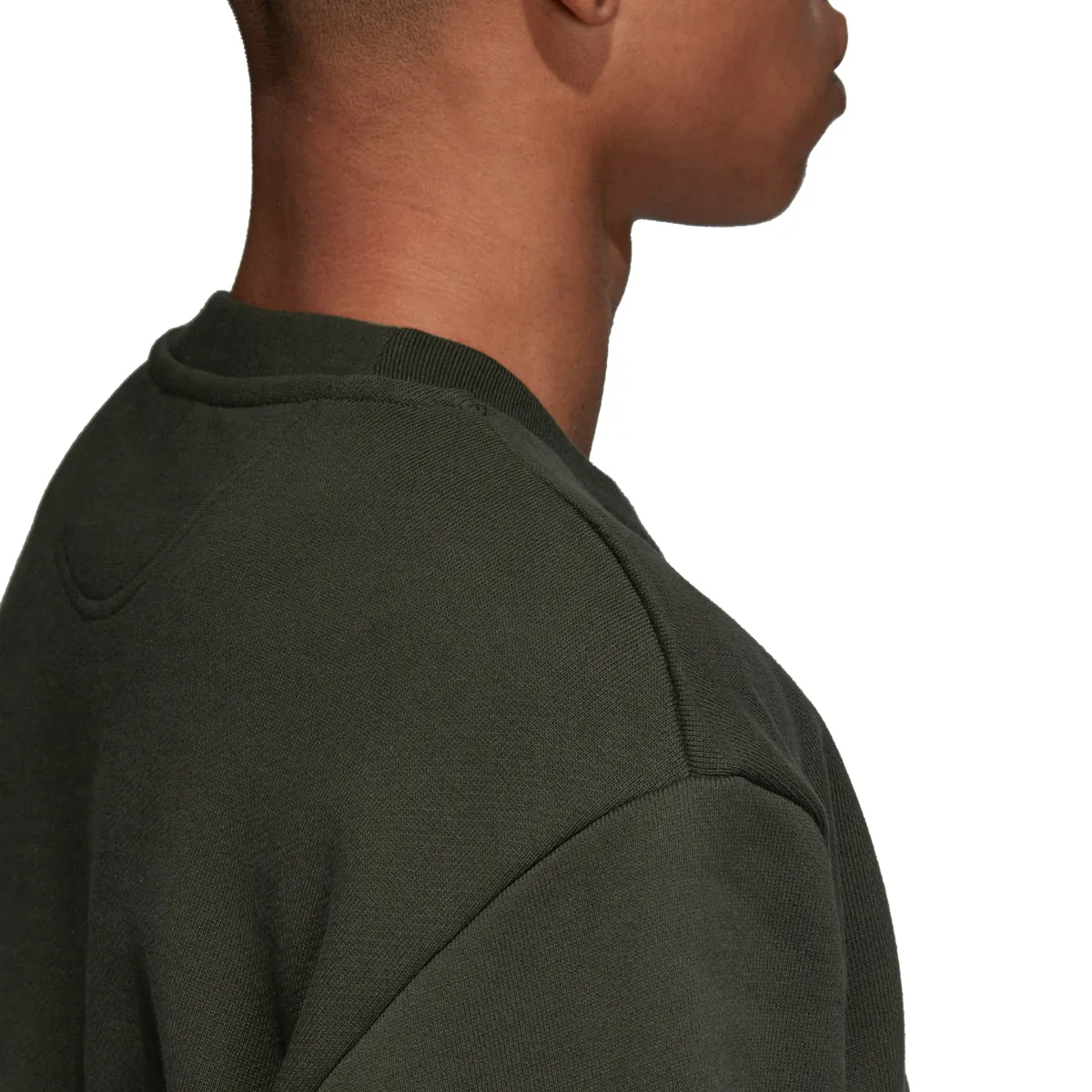 Adidas Originals Men's Outline Crewneck Sweatshirt Night Cargo/White