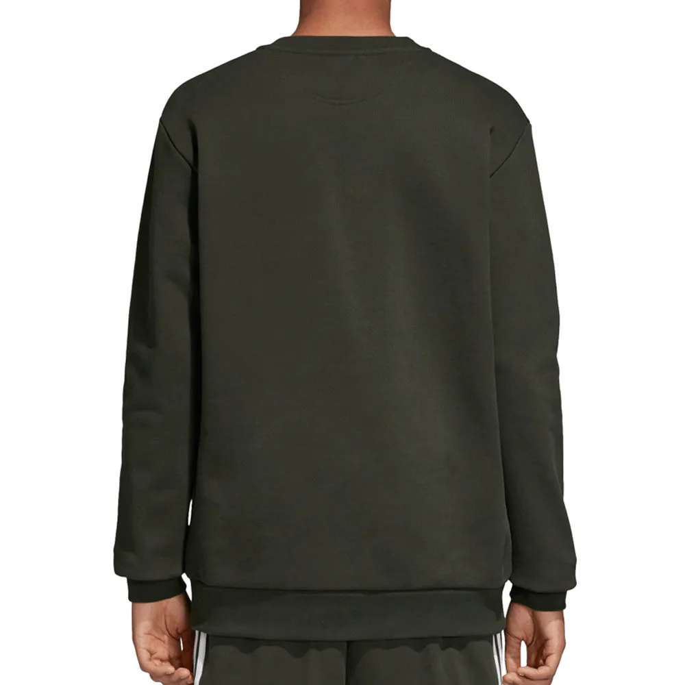 Adidas Originals Men's Outline Crewneck Sweatshirt Night Cargo/White