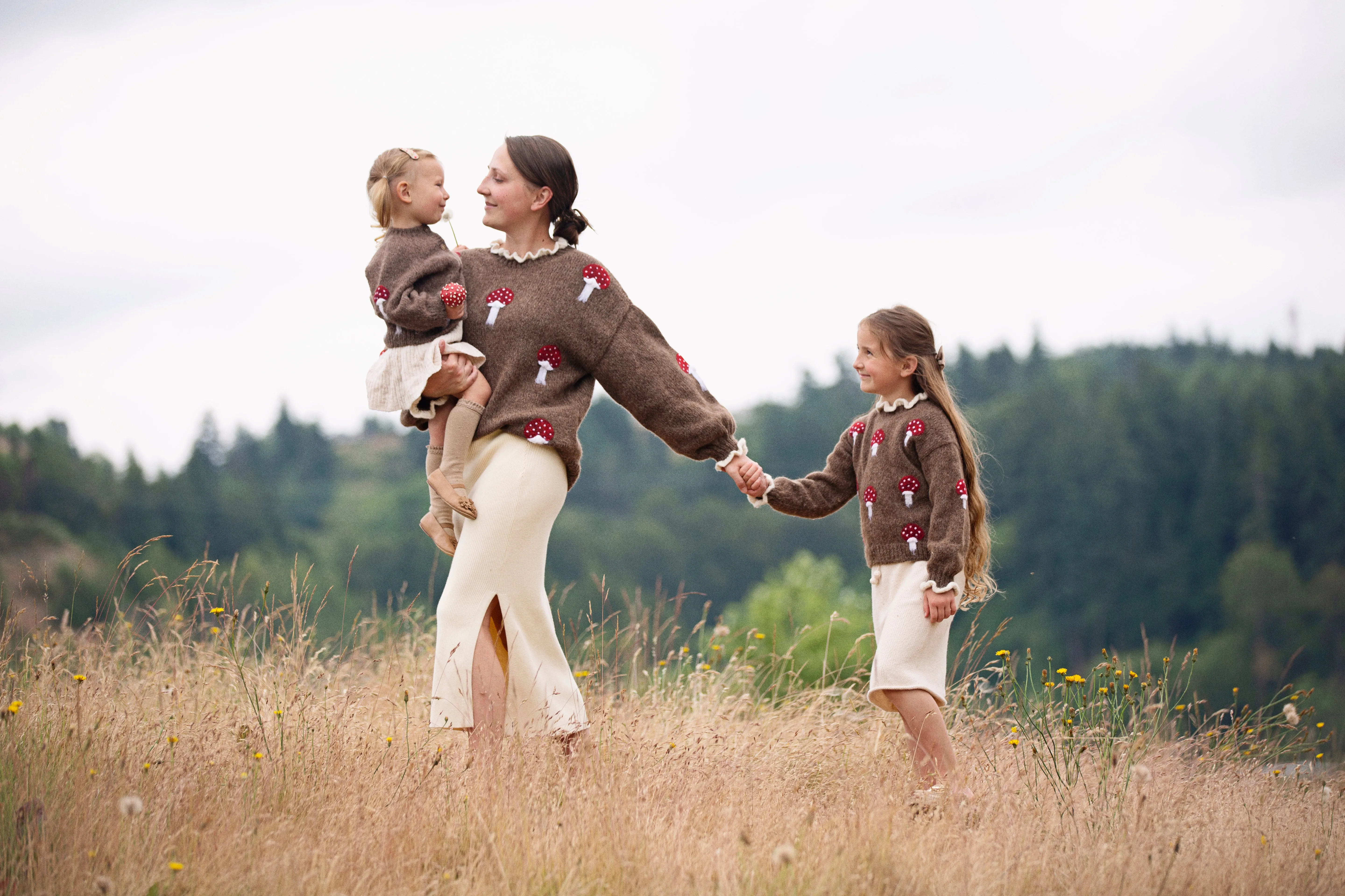 Adult Mushrooms pullover | Brown