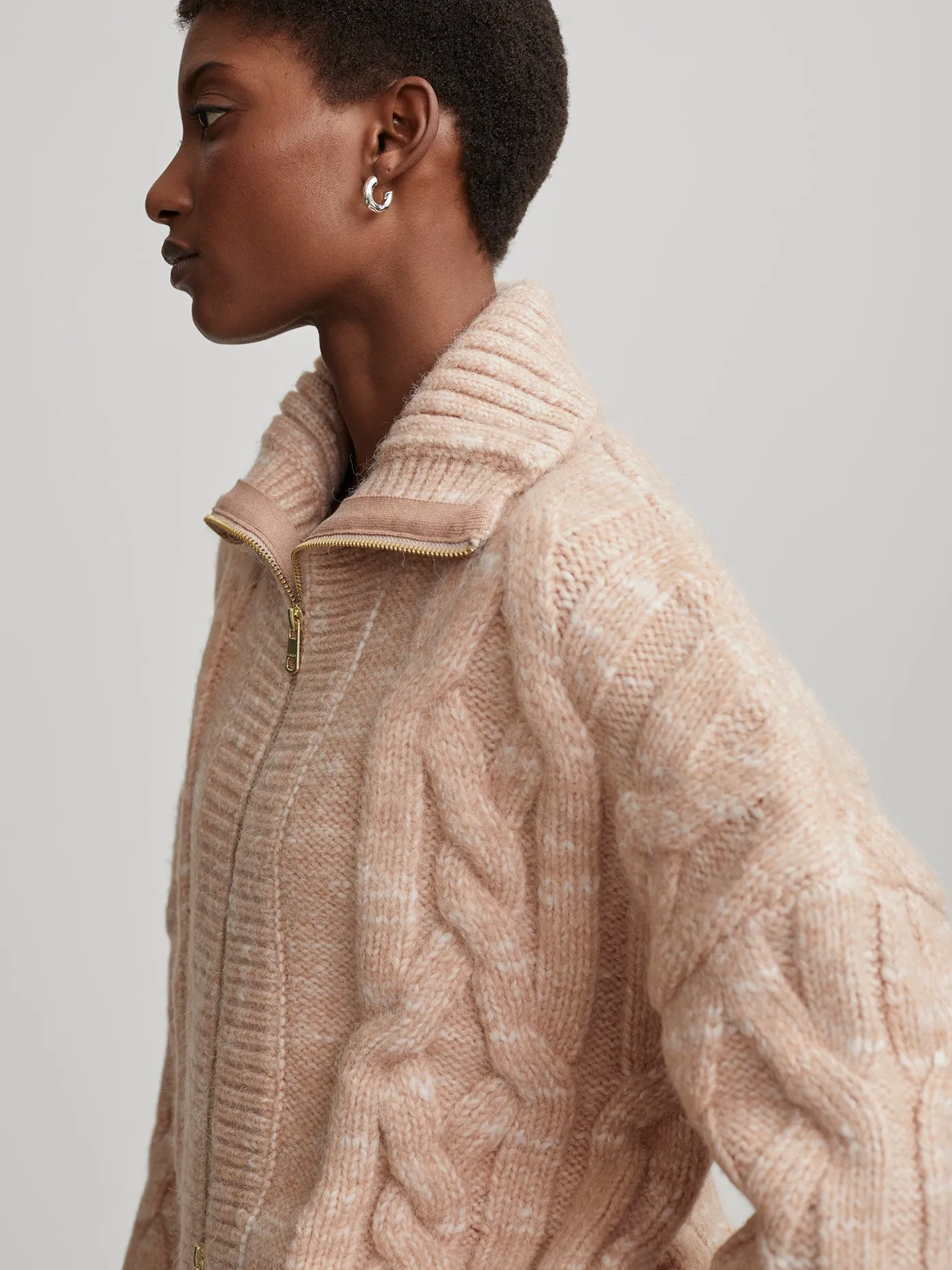 Aida Jumbo Cable Knit Jacket
