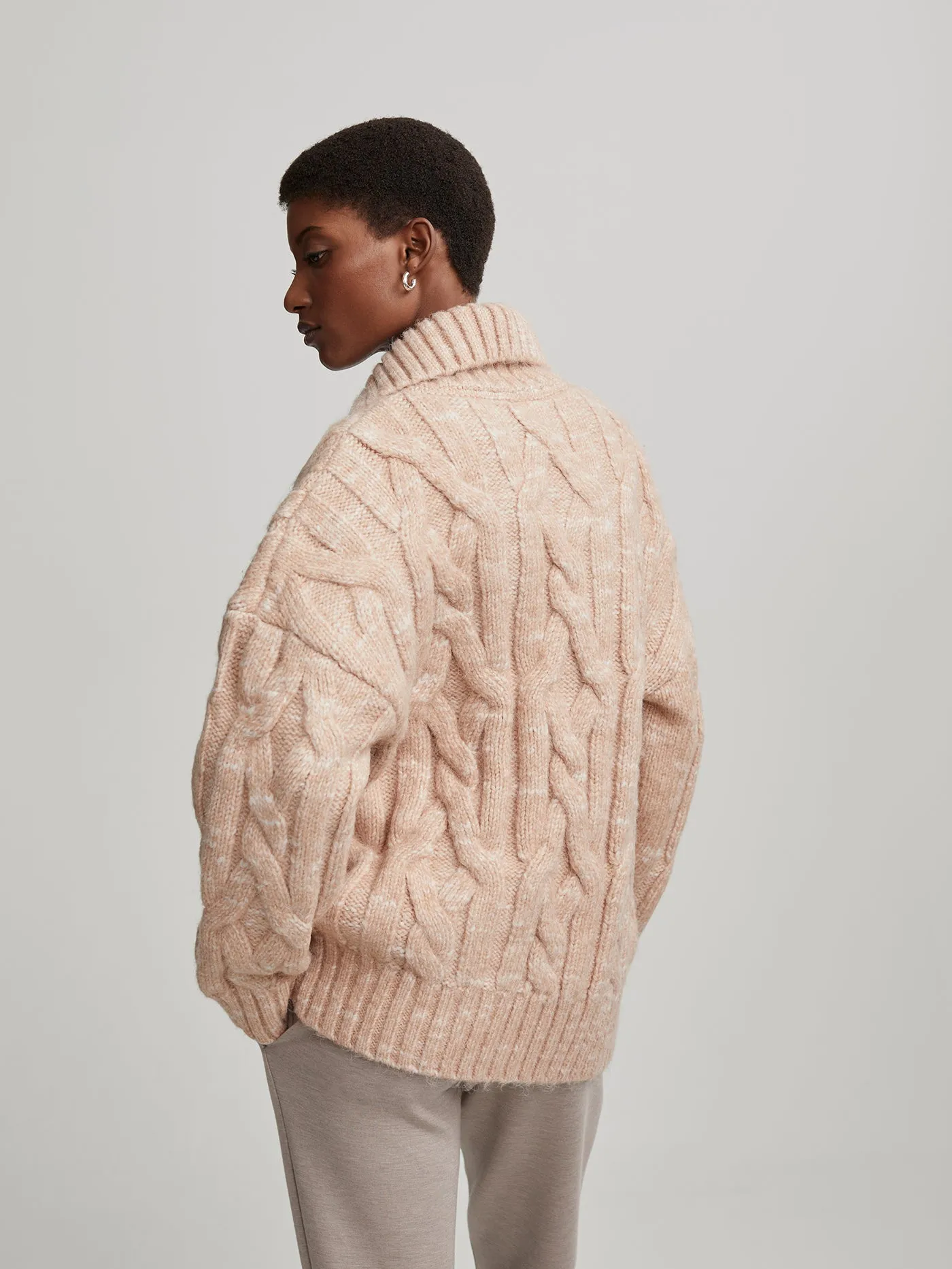 Aida Jumbo Cable Knit Jacket