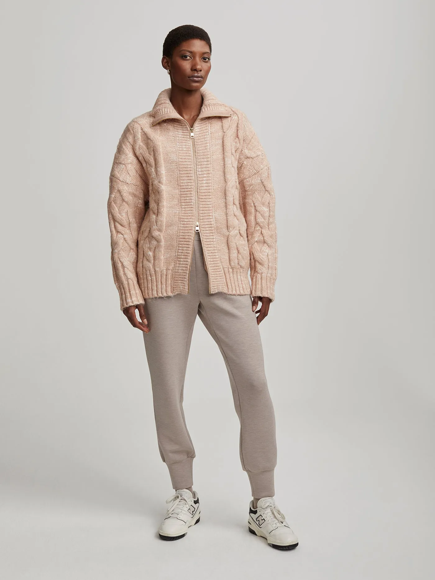 Aida Jumbo Cable Knit Jacket
