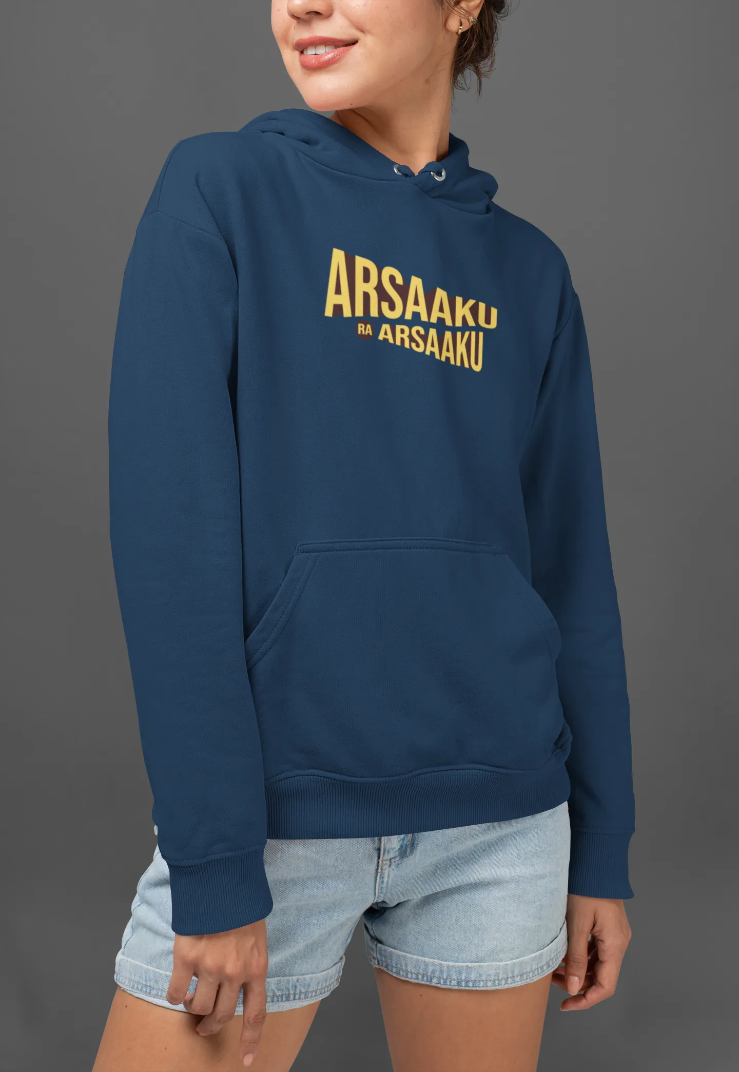 Arsaaku Ra Arsaaku Unisex Hoodie Navy Blue