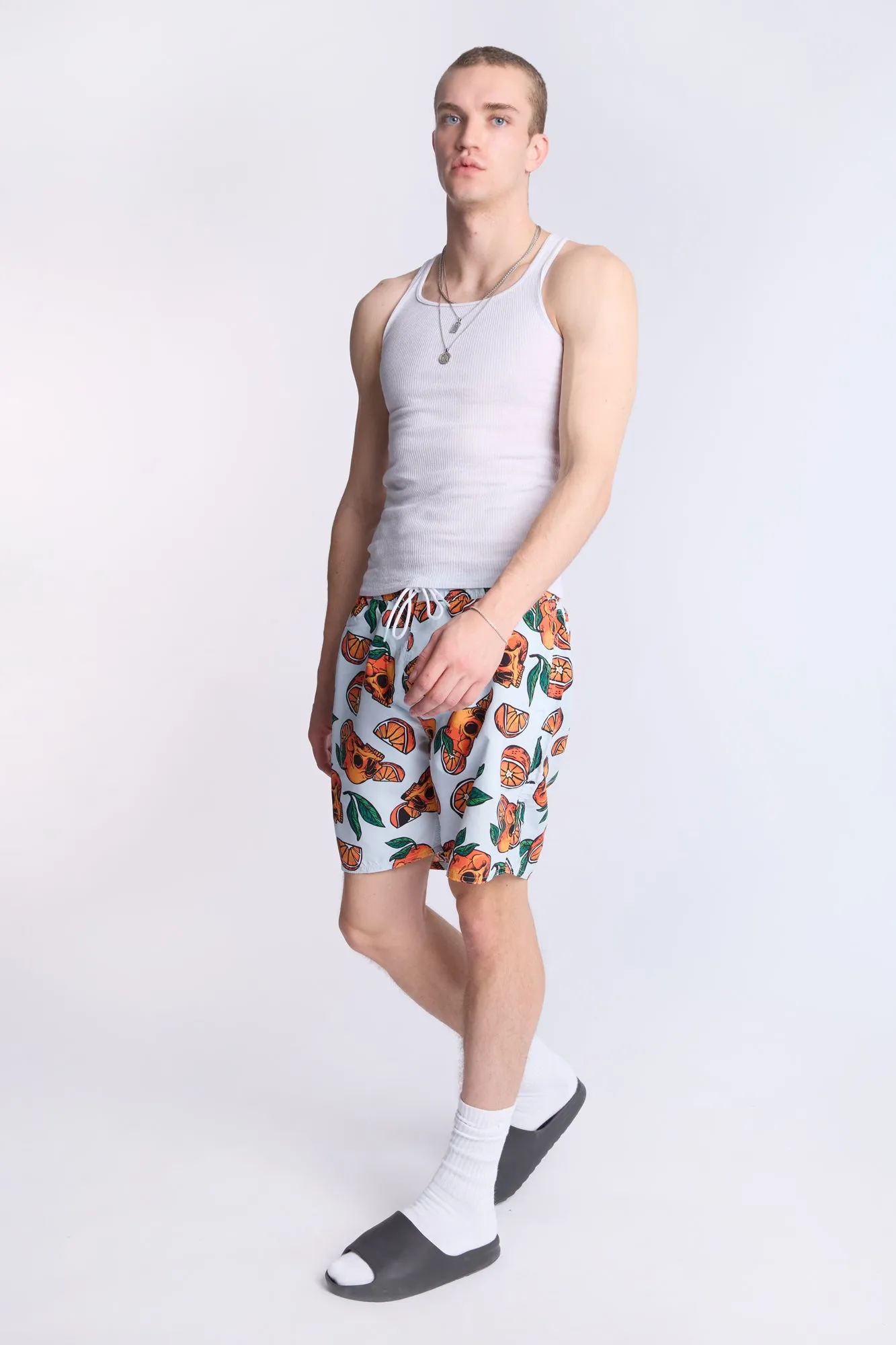 Arsenic Mens Graphic Beach Shorts