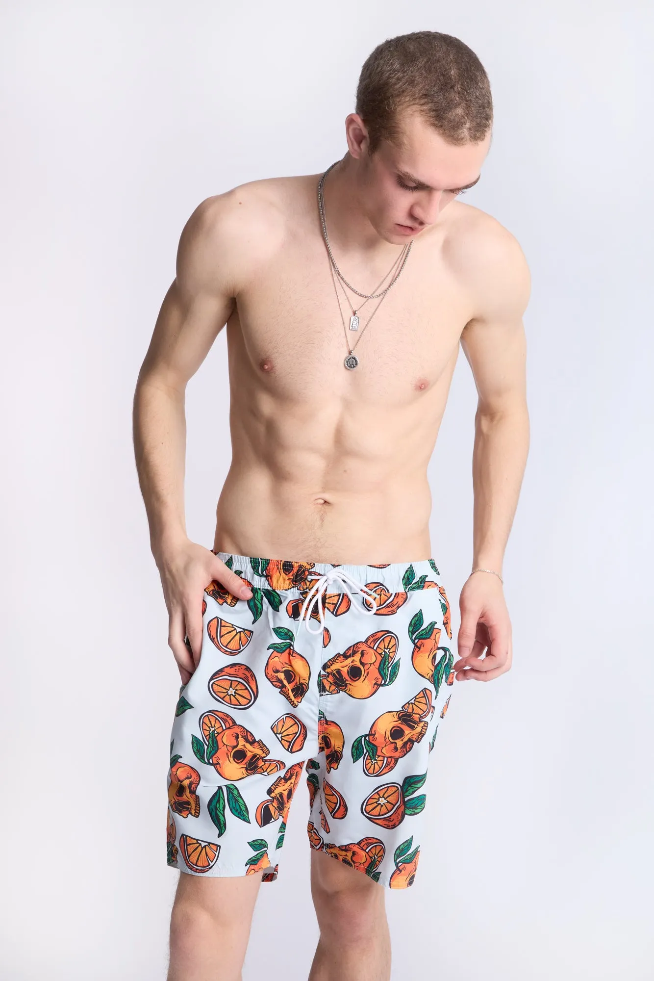 Arsenic Mens Graphic Beach Shorts