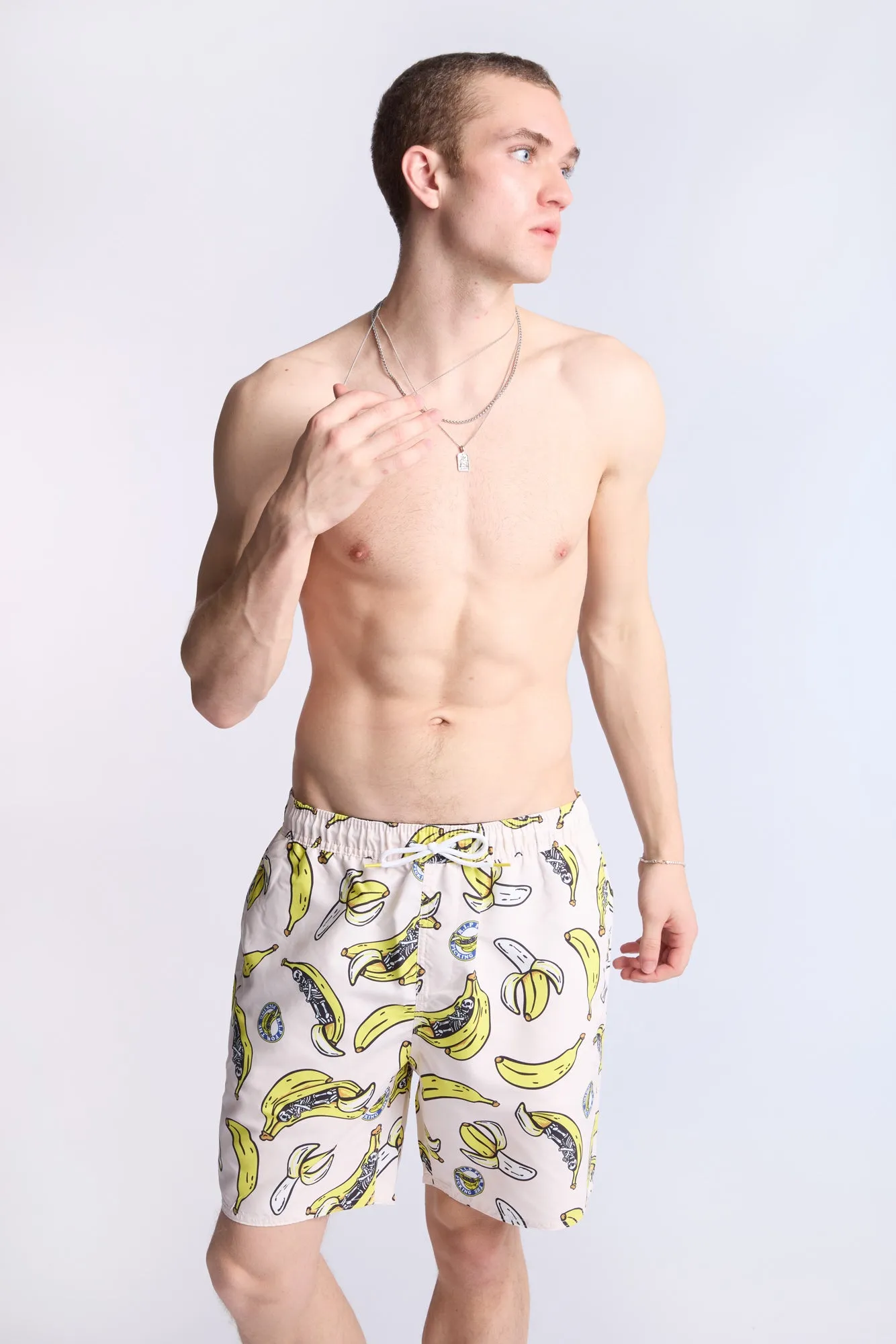 Arsenic Mens Graphic Beach Shorts