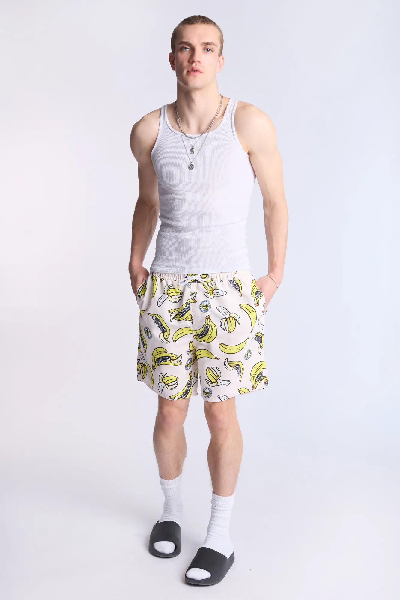 Arsenic Mens Graphic Beach Shorts