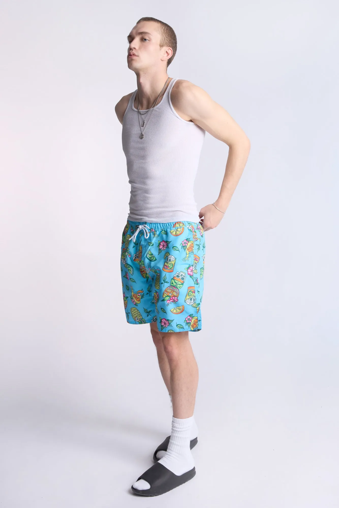 Arsenic Mens Graphic Beach Shorts