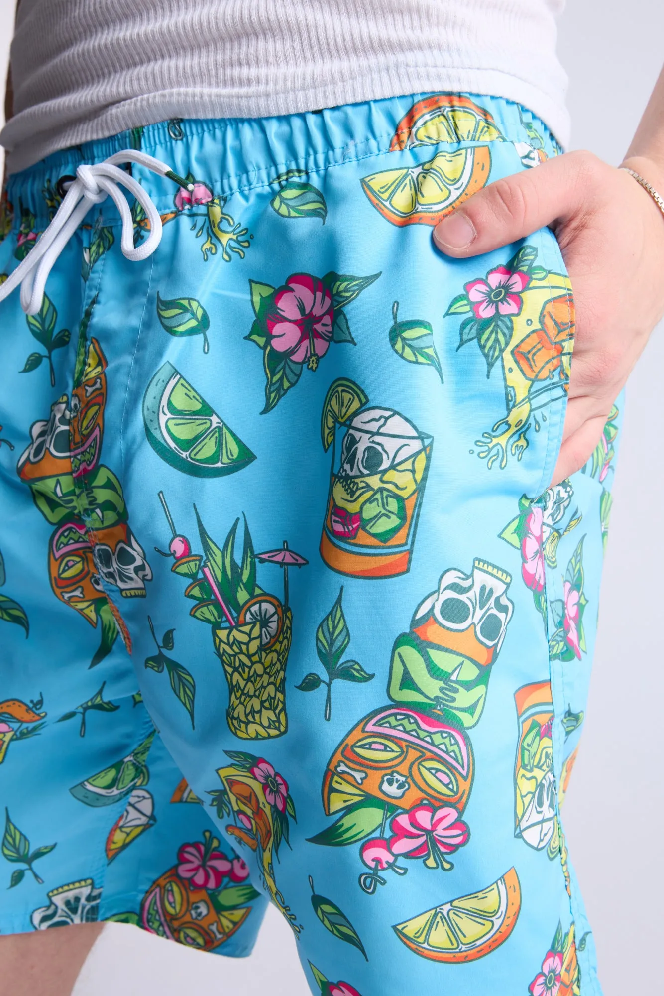 Arsenic Mens Graphic Beach Shorts