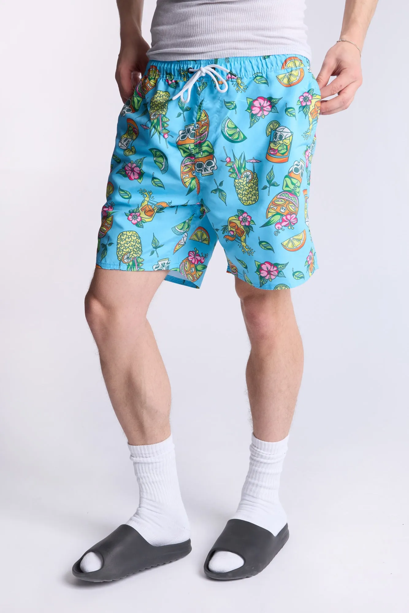 Arsenic Mens Graphic Beach Shorts
