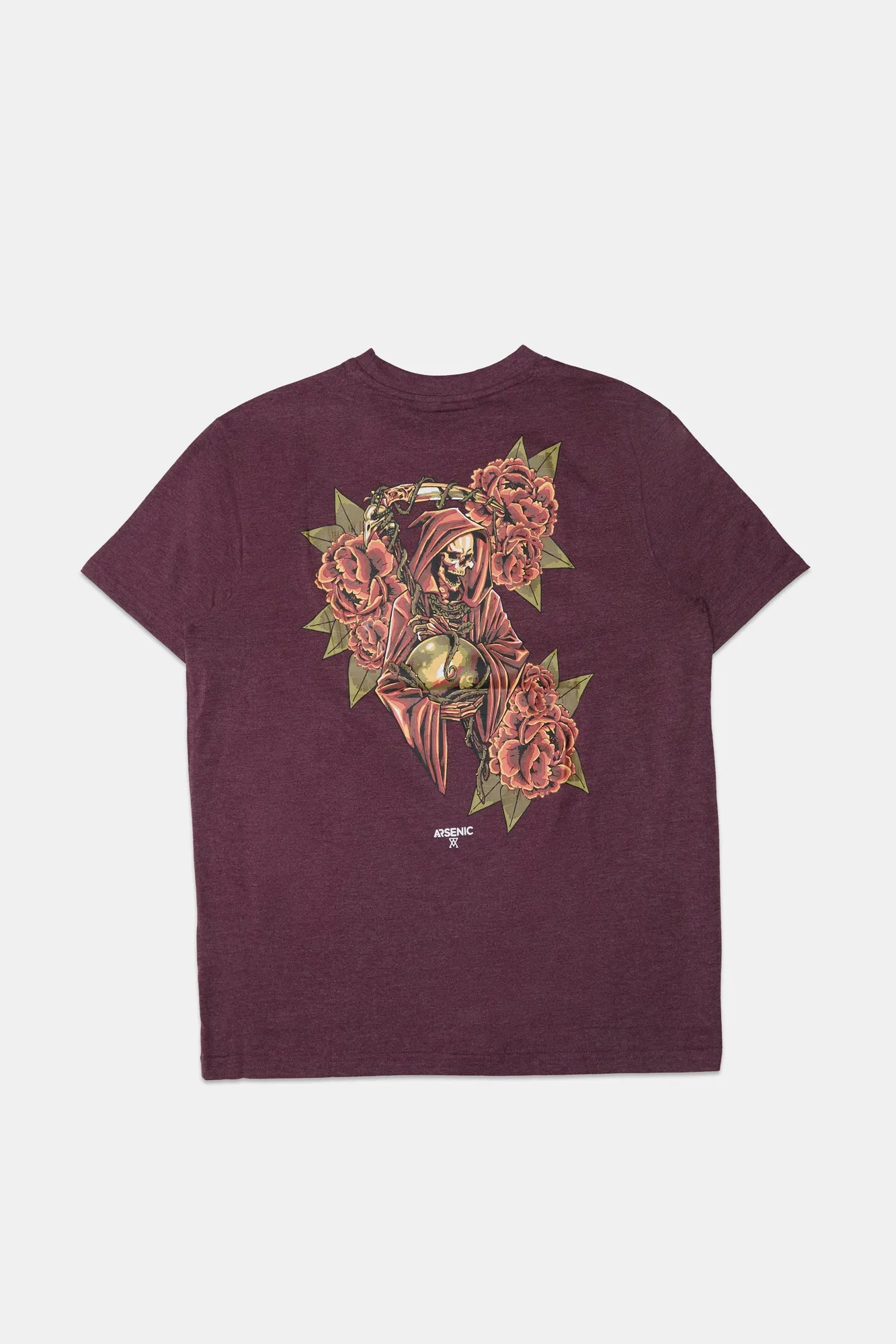 Arsenic Mens Reaper & Roses T-Shirt