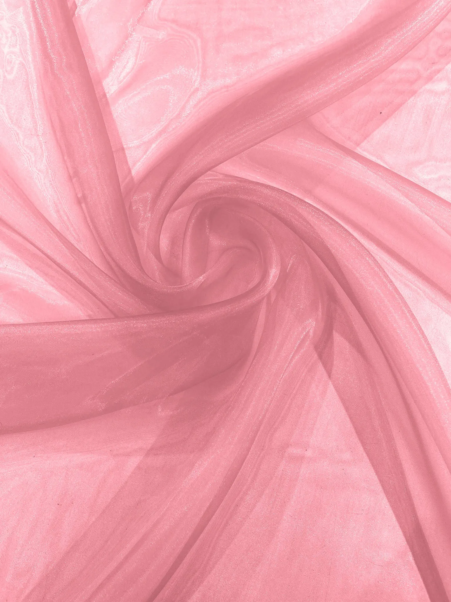 Brick 58/60"Wide 100% Polyester Soft Light Weight, Sheer Crystal Organza Fabric Sold By The Yard