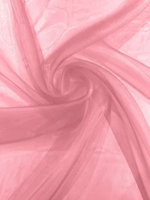 Brick 58/60"Wide 100% Polyester Soft Light Weight, Sheer Crystal Organza Fabric Sold By The Yard