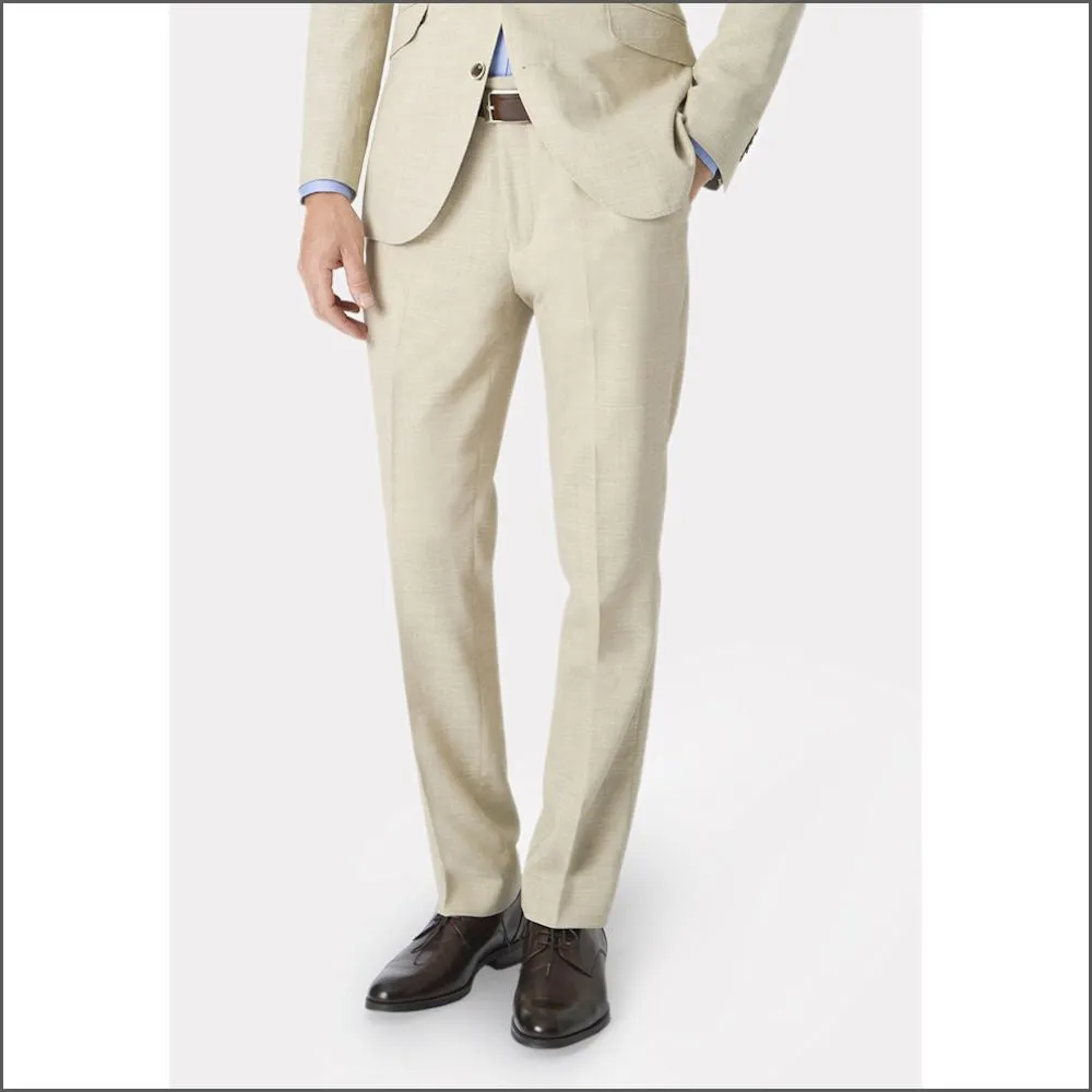 Brook Taverner Constable Tailored Fit Natural Linen Mix Jacket@
