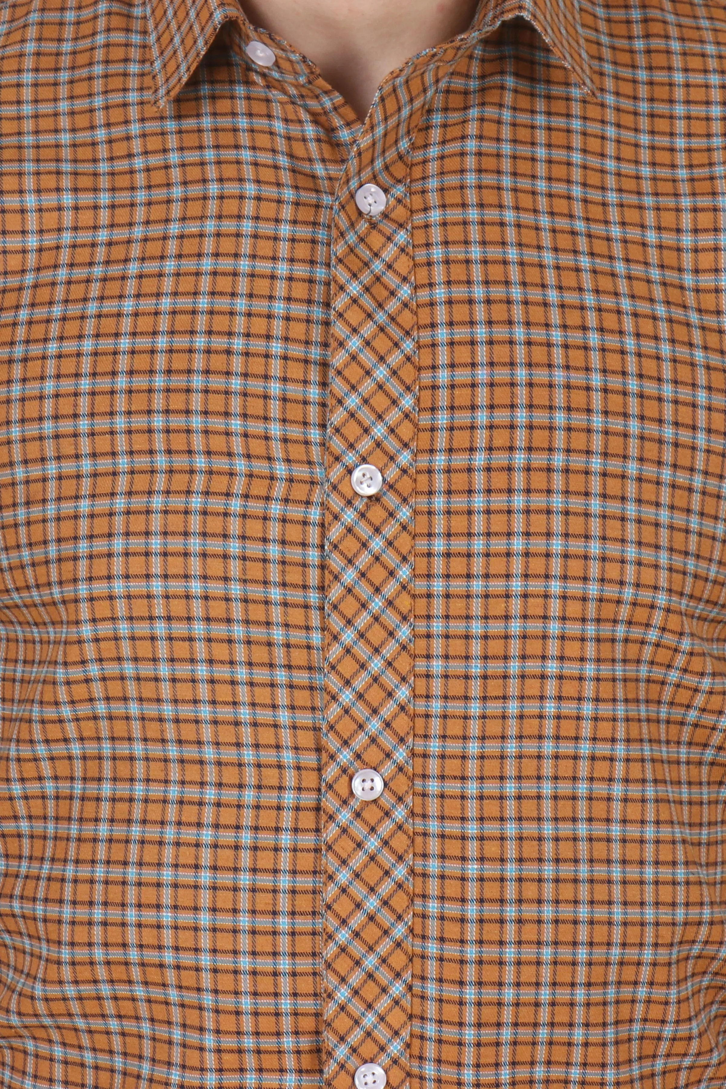 Brown Checked Woollen Shirt