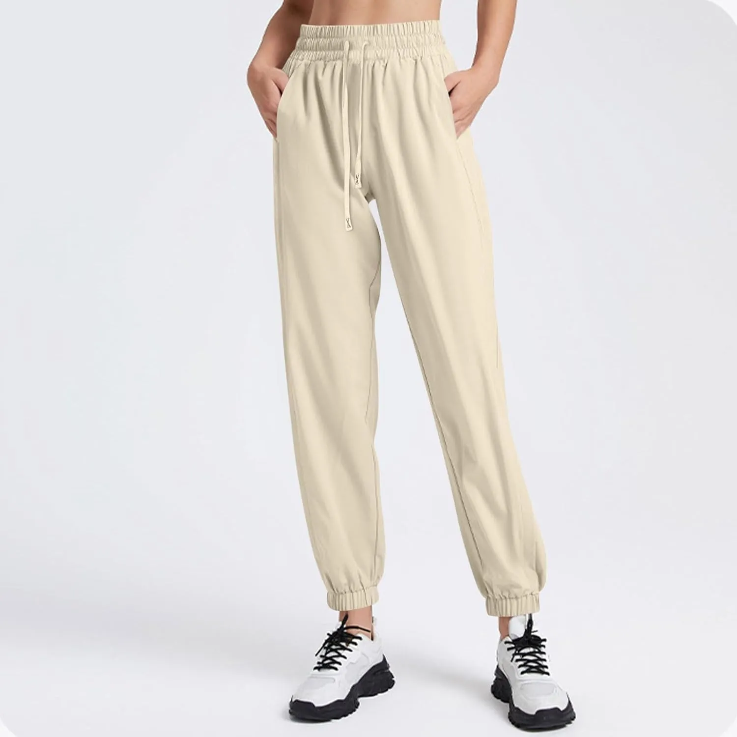Cargo Pants Women Linen, Straight Leg Yoga Pants for Women High Waisted Trousers Palazzo Dressy Straight Leg