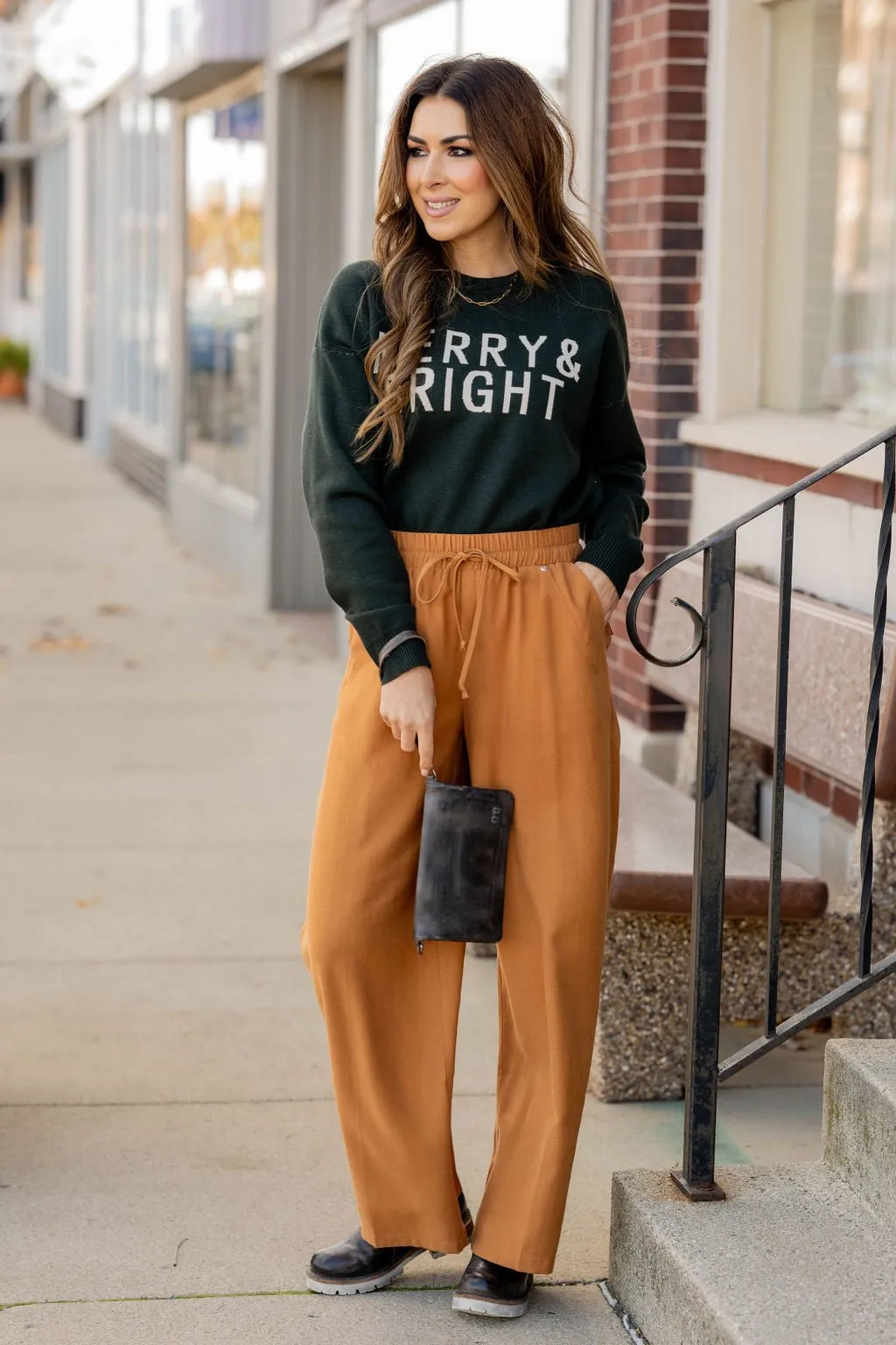Classy Relaxed Large Pocket Pants