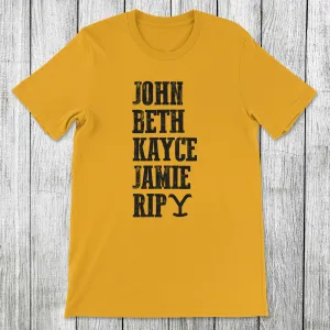 Daydream Tees Yellowstone Squad Gold