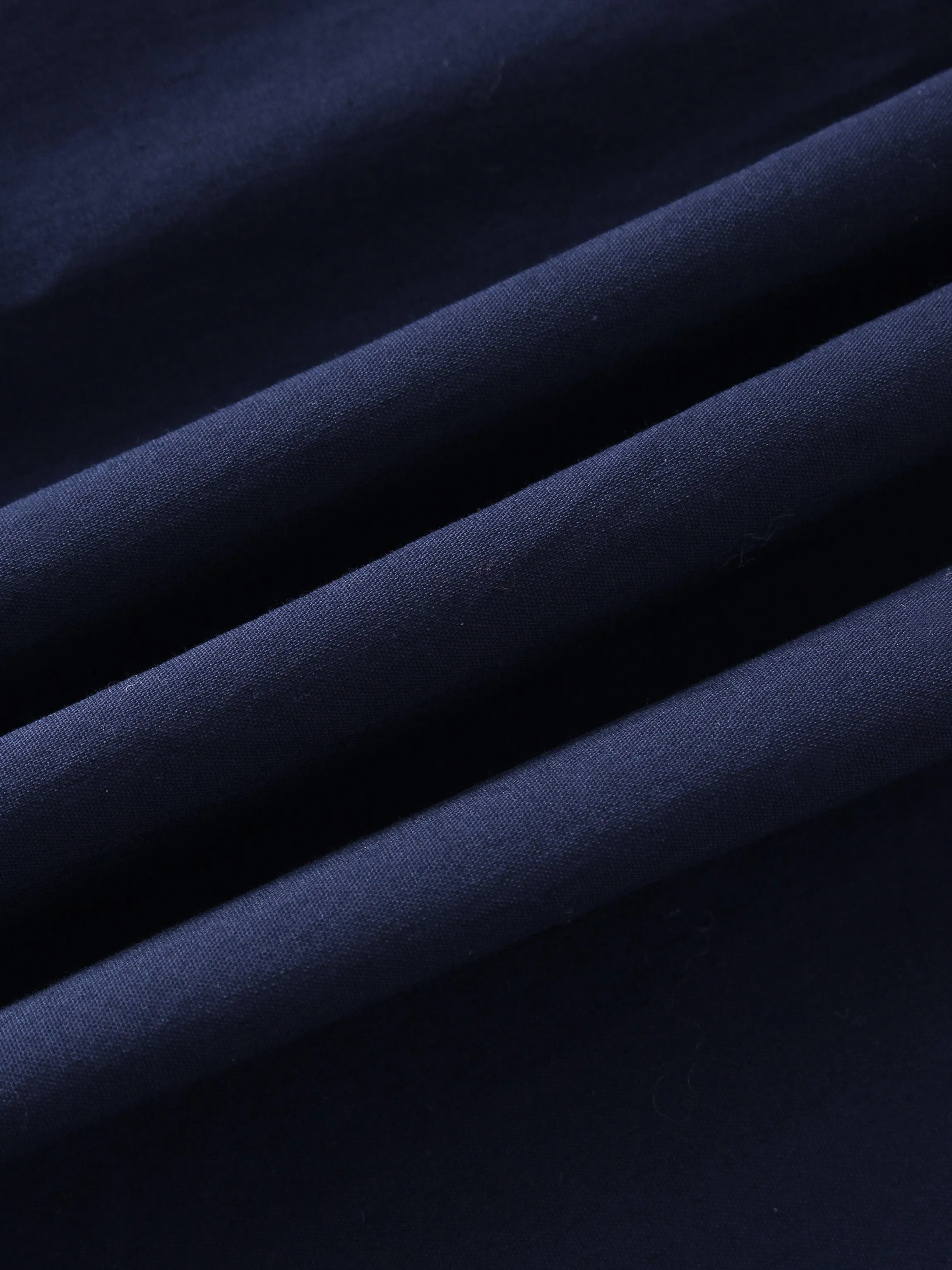 Gathered Waist Skirt-Navy