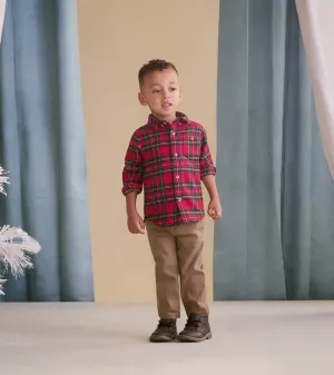 Hatley Boys  Khaki Twill Pants - Thatched