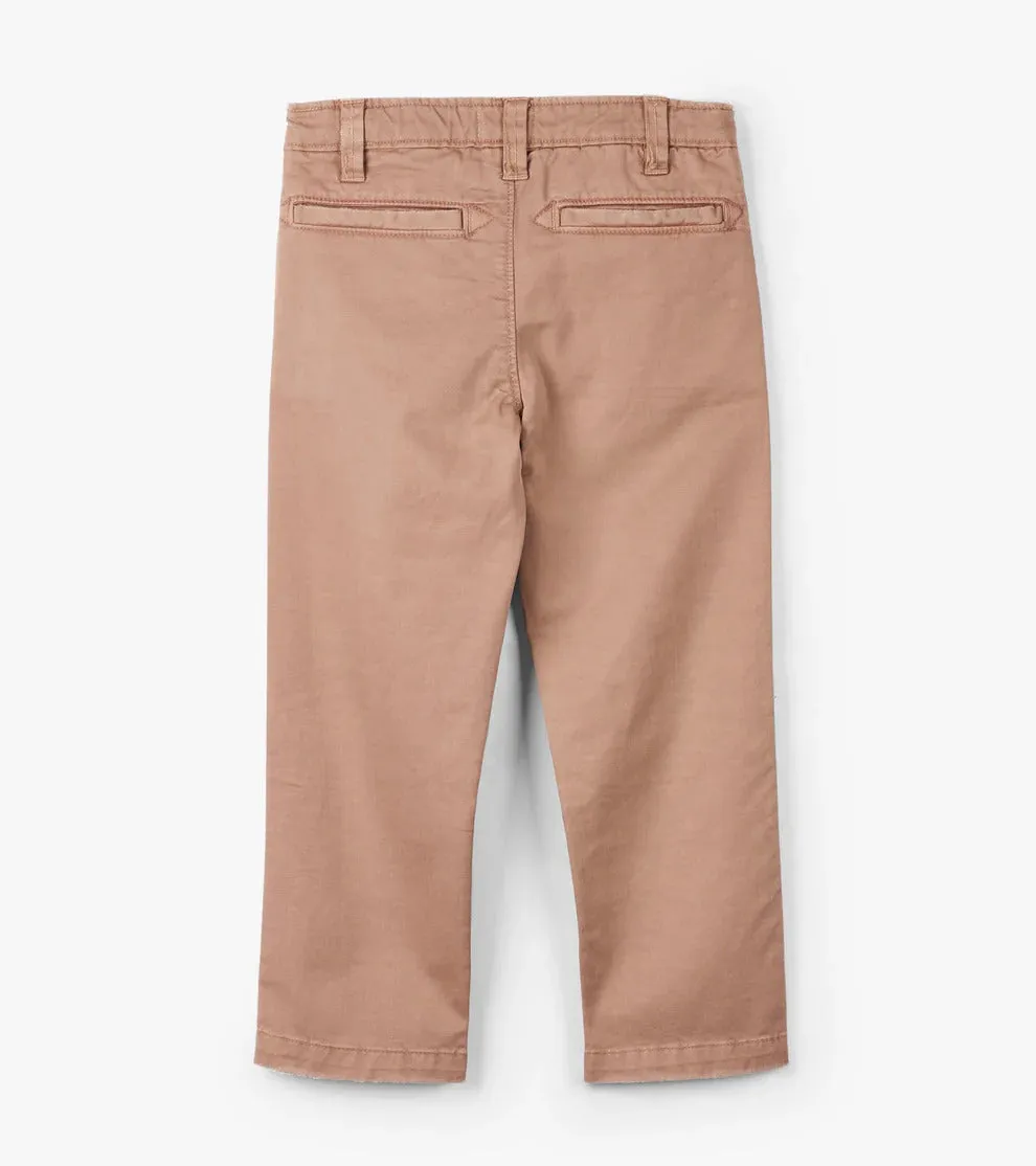 Hatley Boys  Khaki Twill Pants - Thatched