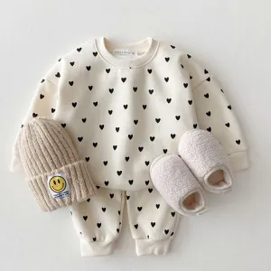 Heart Print Sweatshirt