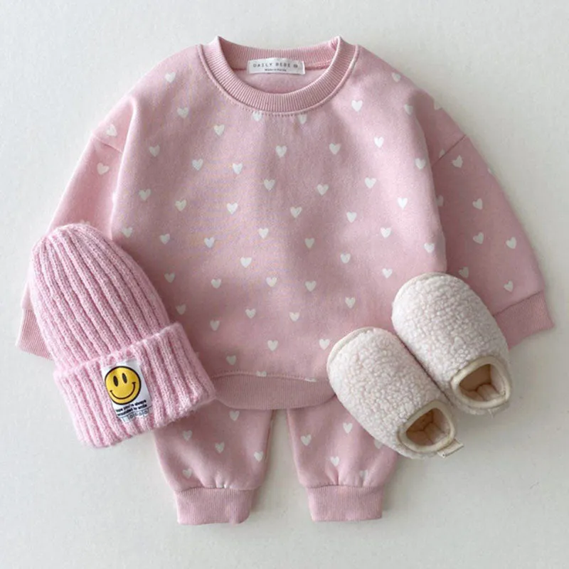 Heart Print Sweatshirt