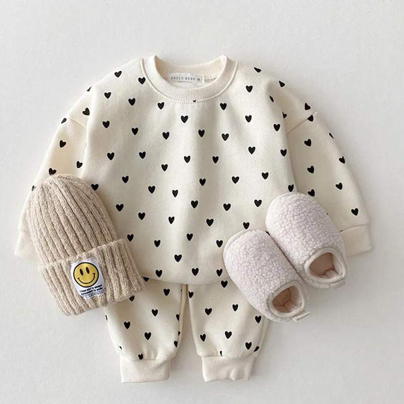 Heart Print Sweatshirt