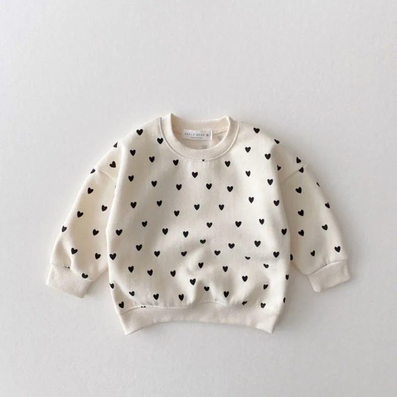 Heart Print Sweatshirt