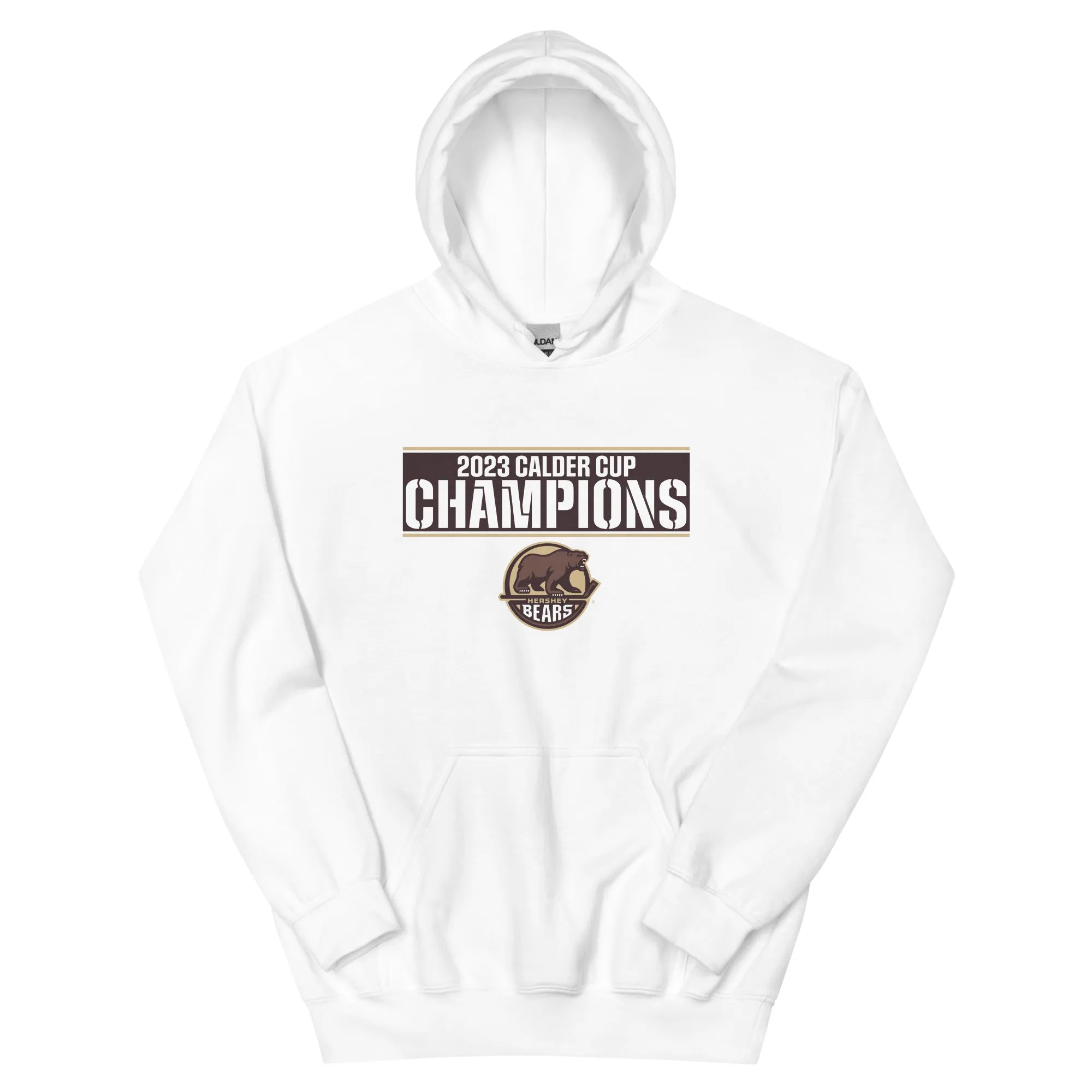 Hershey Bears 2023 Calder Cup Champions Adult Crossbar Pullover Hoodie