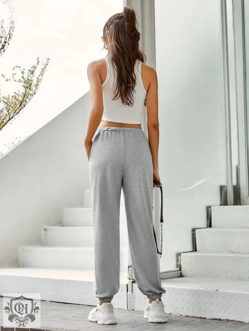 High Waist Striped Pants