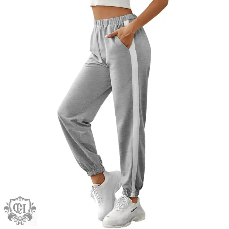 High Waist Striped Pants
