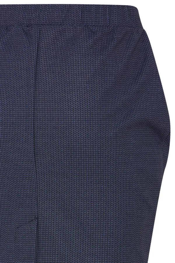 Ichi Womens Manse Skirt Total Eclipse Herringbone