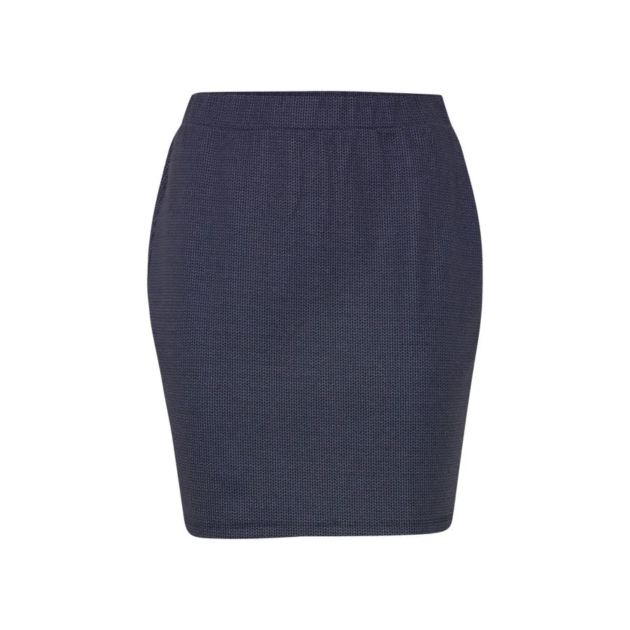 Ichi Womens Manse Skirt Total Eclipse Herringbone