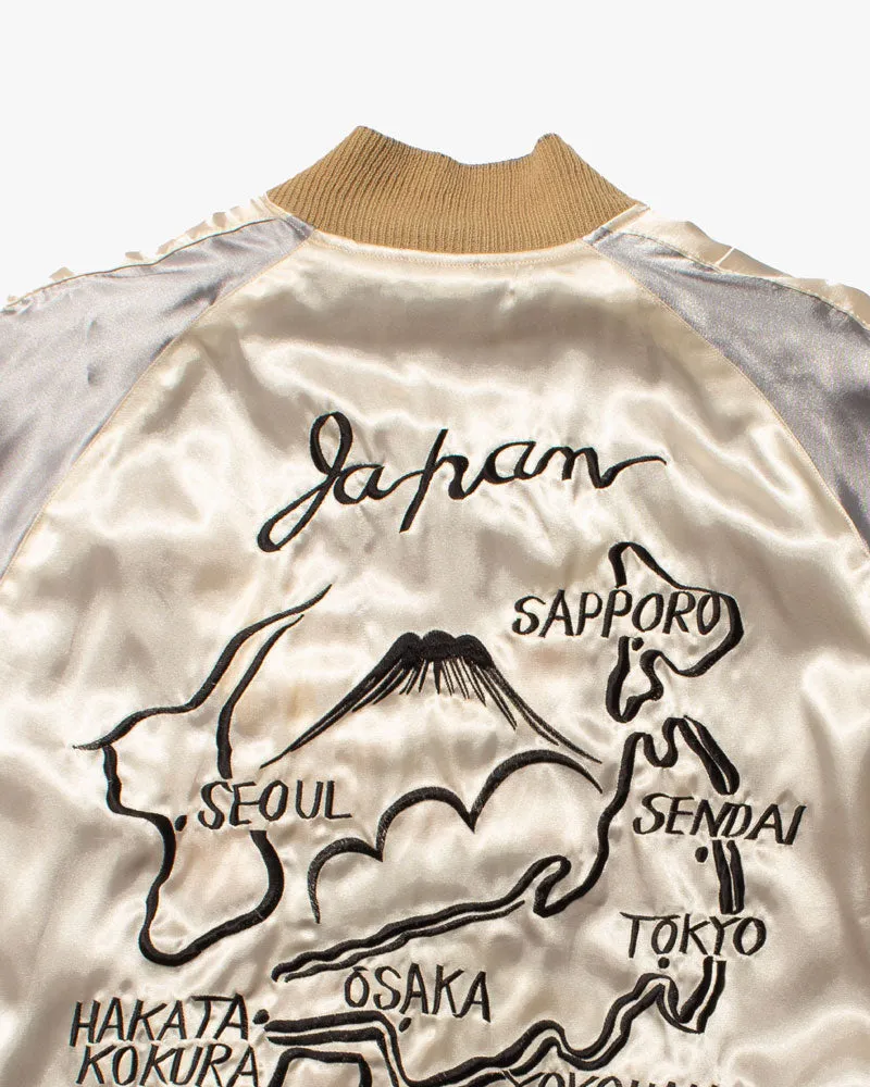 Japanese Repro Souvenir Jacket, Reversible, Toyo Enterprise, Red and Gold Eagle - M