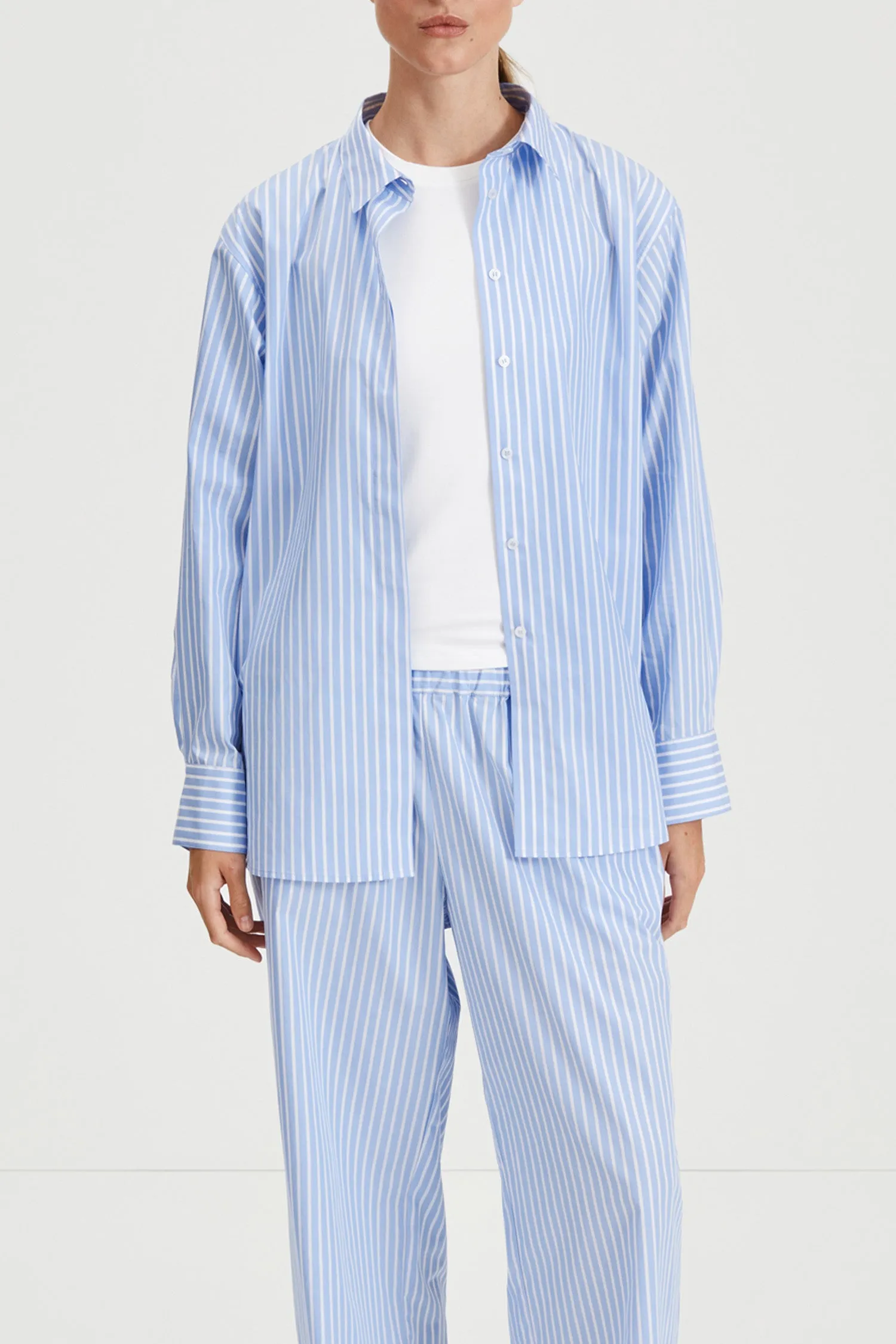 JESSIE TROUSERS - BLUE/WHITE STRIPE