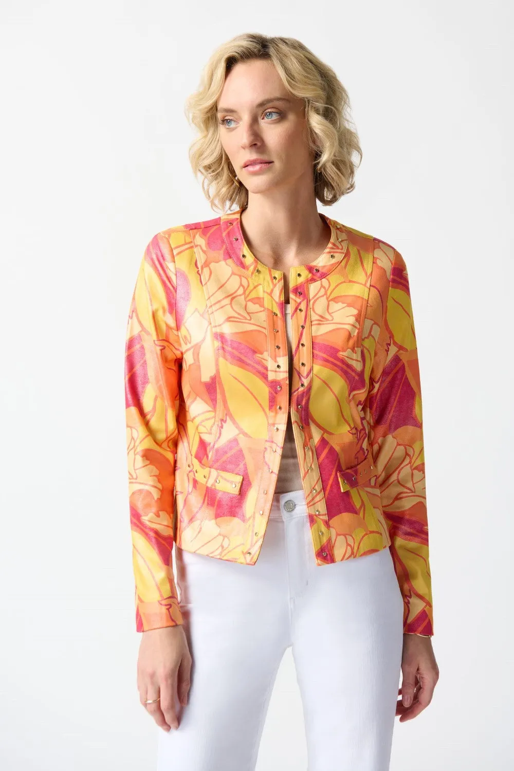 Joseph Ribkoff Jacket 242916 Pink/Multi