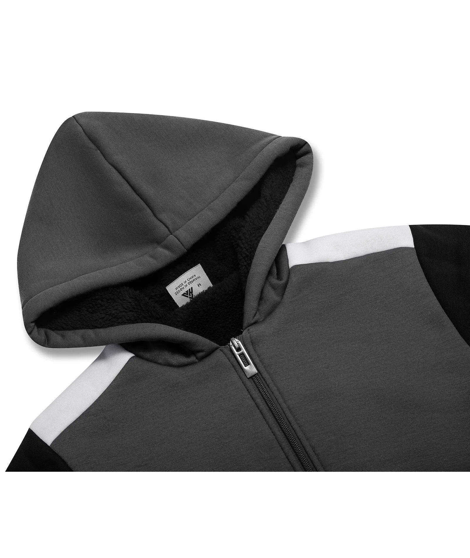 Kid's Long Sleeve Sherpa Lined Fleece Hoodie-ZPK006220