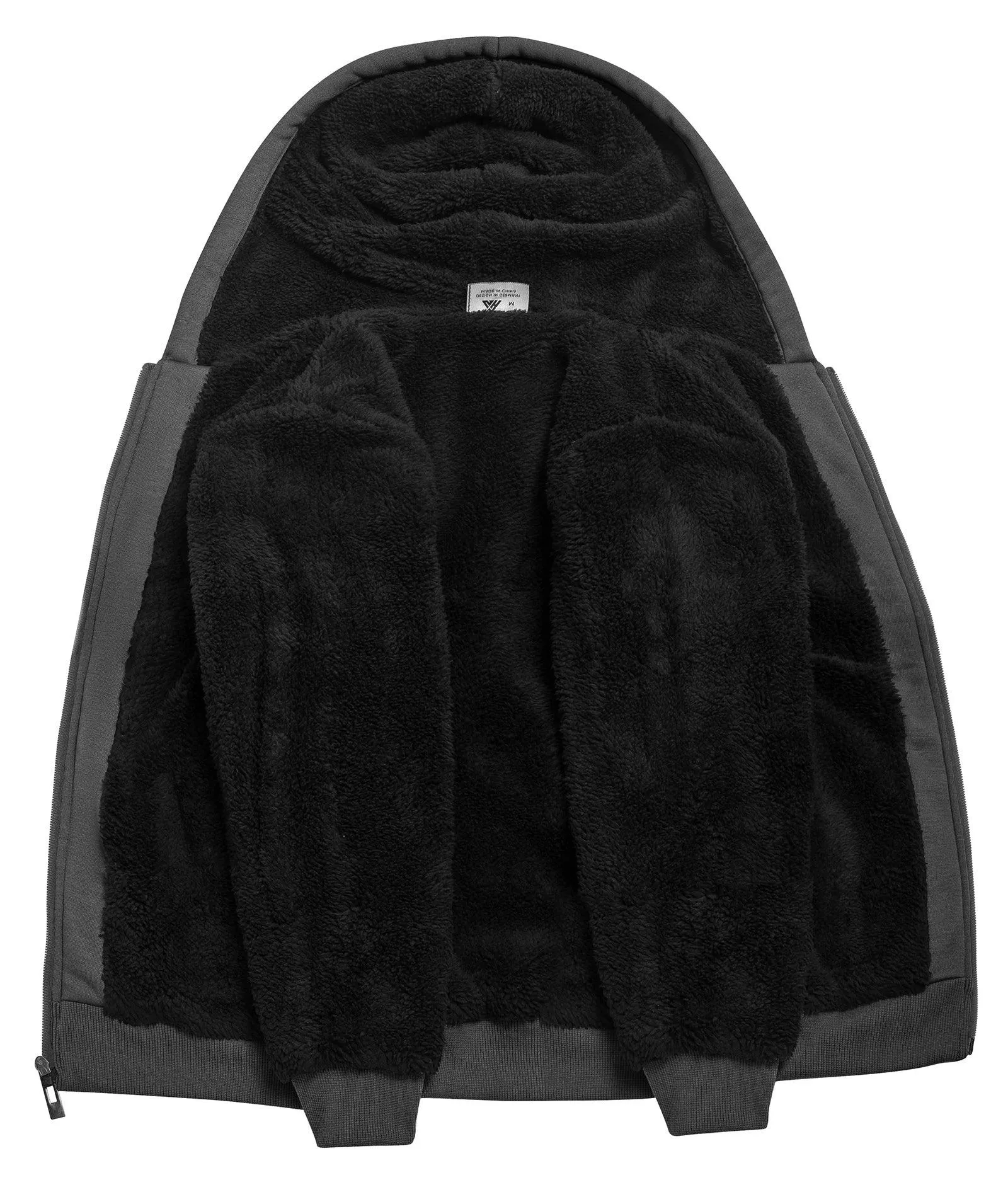Kid's Long Sleeve Sherpa Lined Fleece Hoodie-ZPK006220