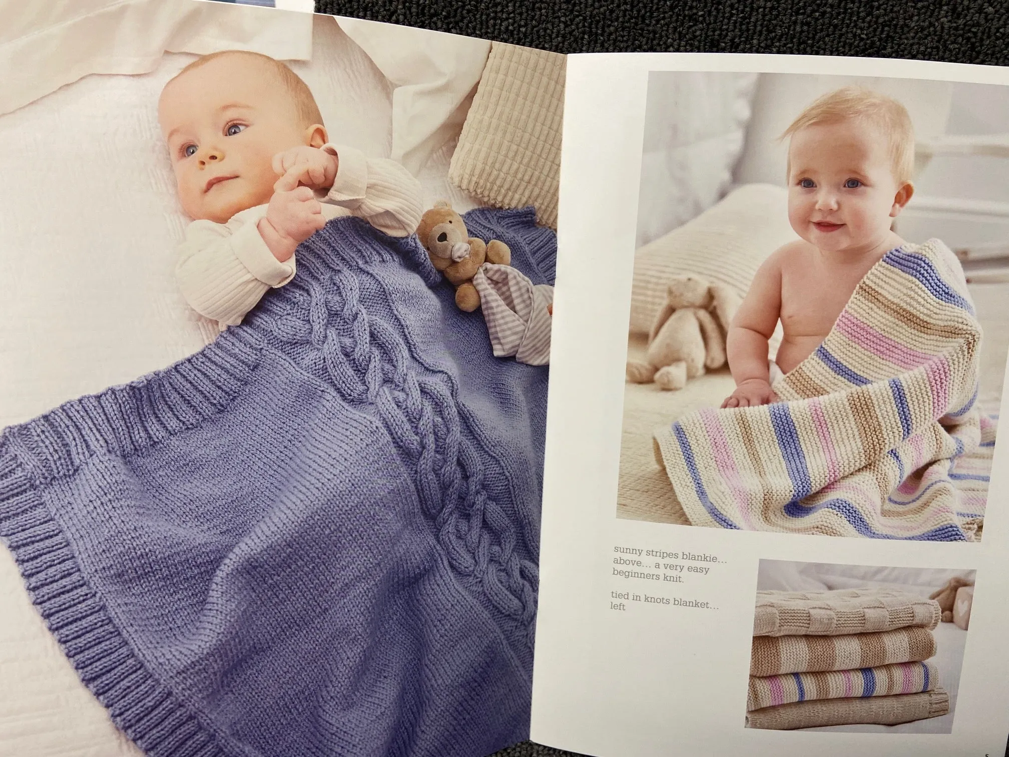 King Cole Newborn 4 Knitting Pattern Book Little Book of Blankets by Sue Batley-Kyle