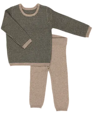 Kipp Vintage Green Houndstooth Set