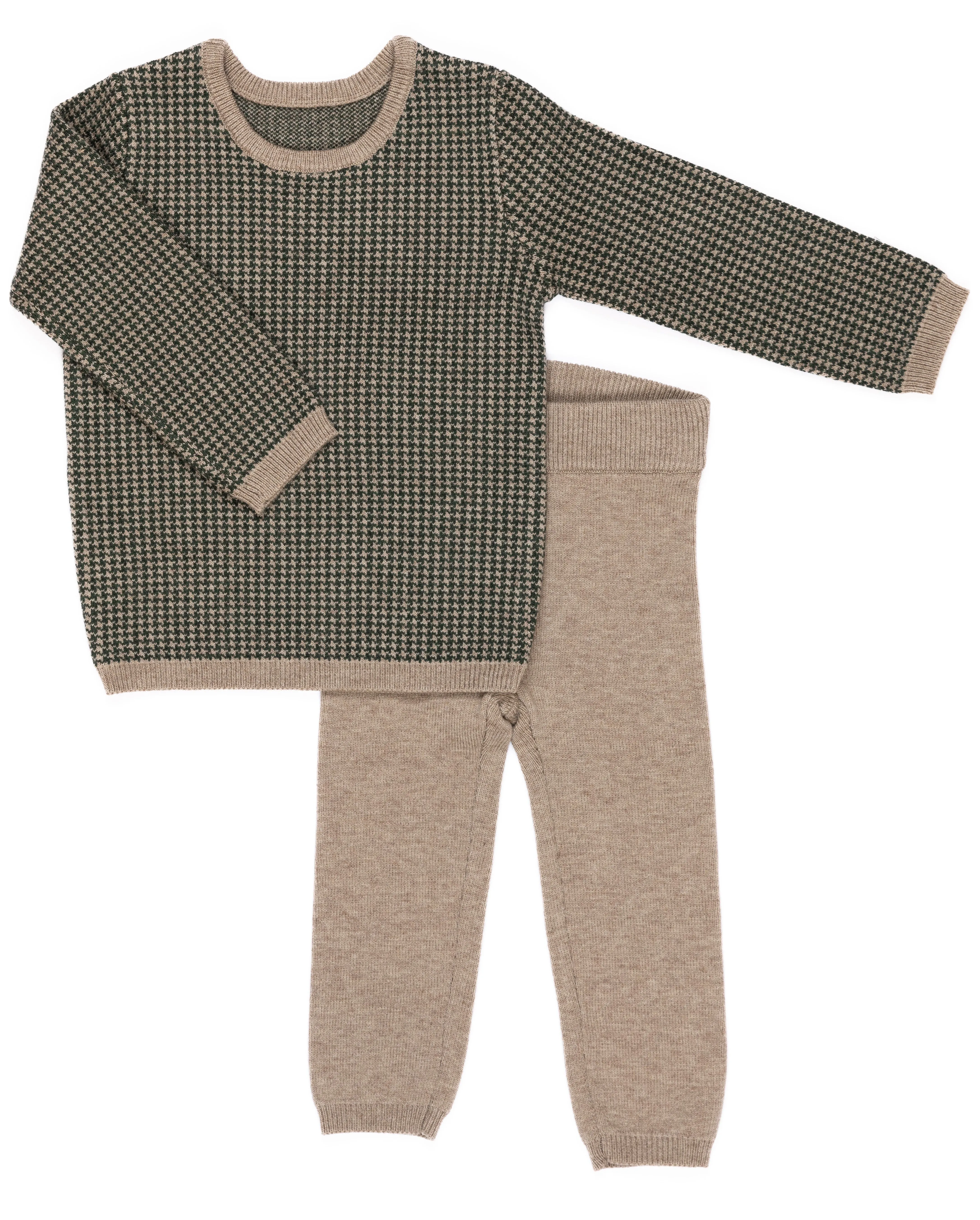 Kipp Vintage Green Houndstooth Set