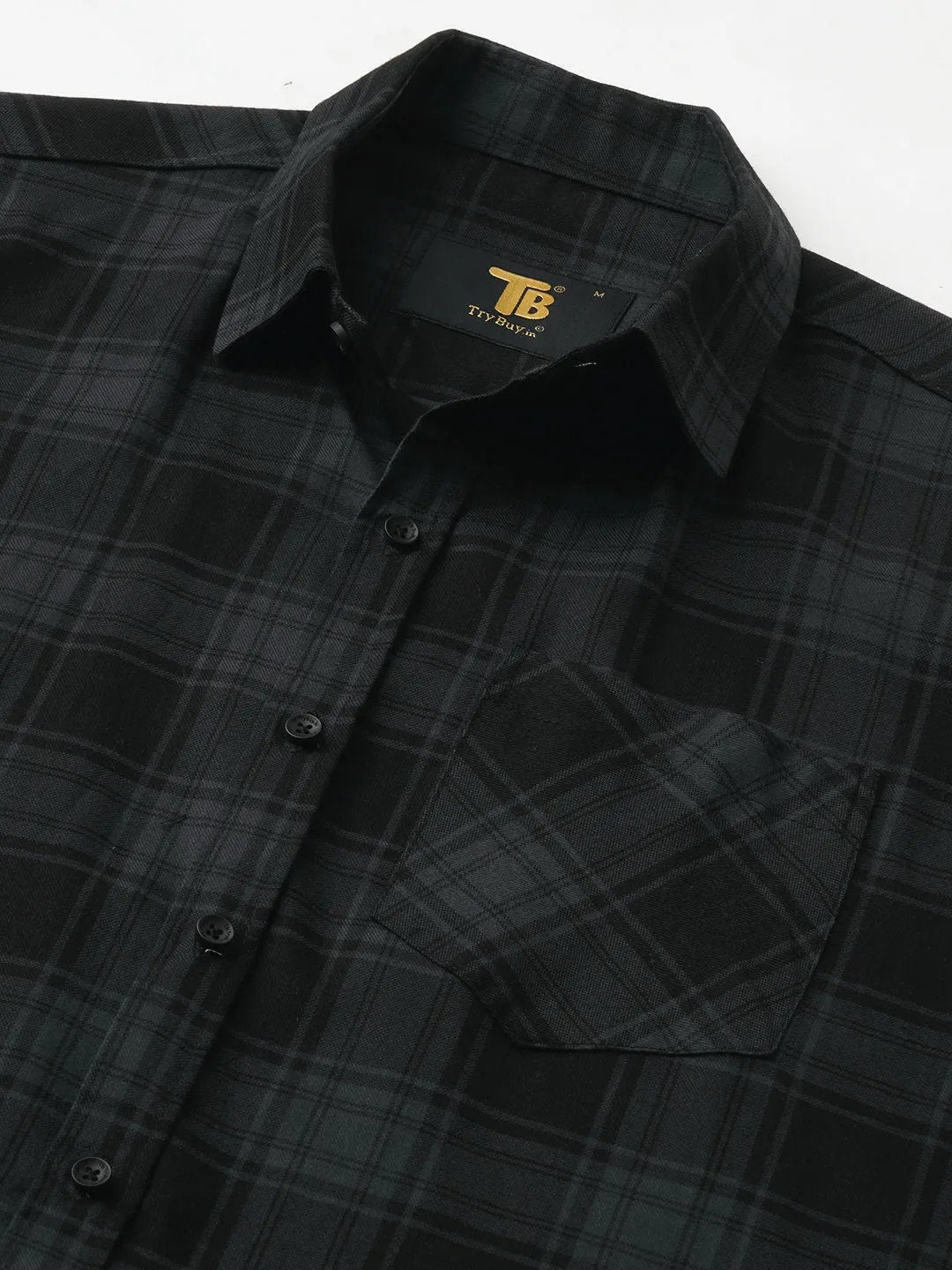 Leisure Checked Shirts for Men