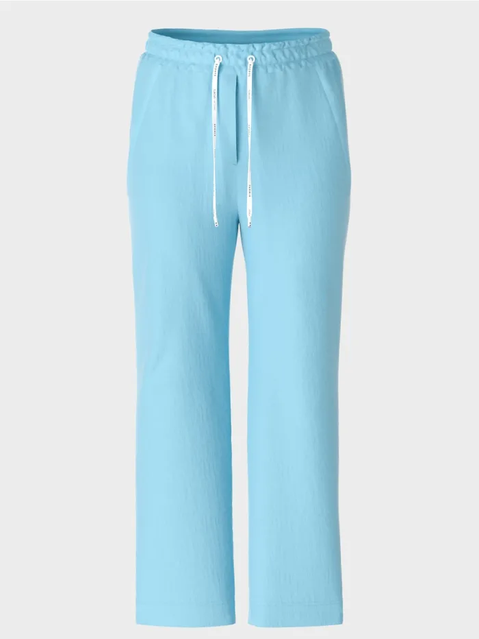 Marc Cain Sports WUSU Linen Trousers In Turquoise WS 81.47 W03 COL 339