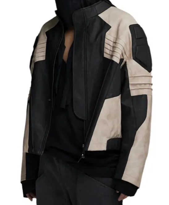 Mauroicardi Patchwork Vegan Leather Jacket