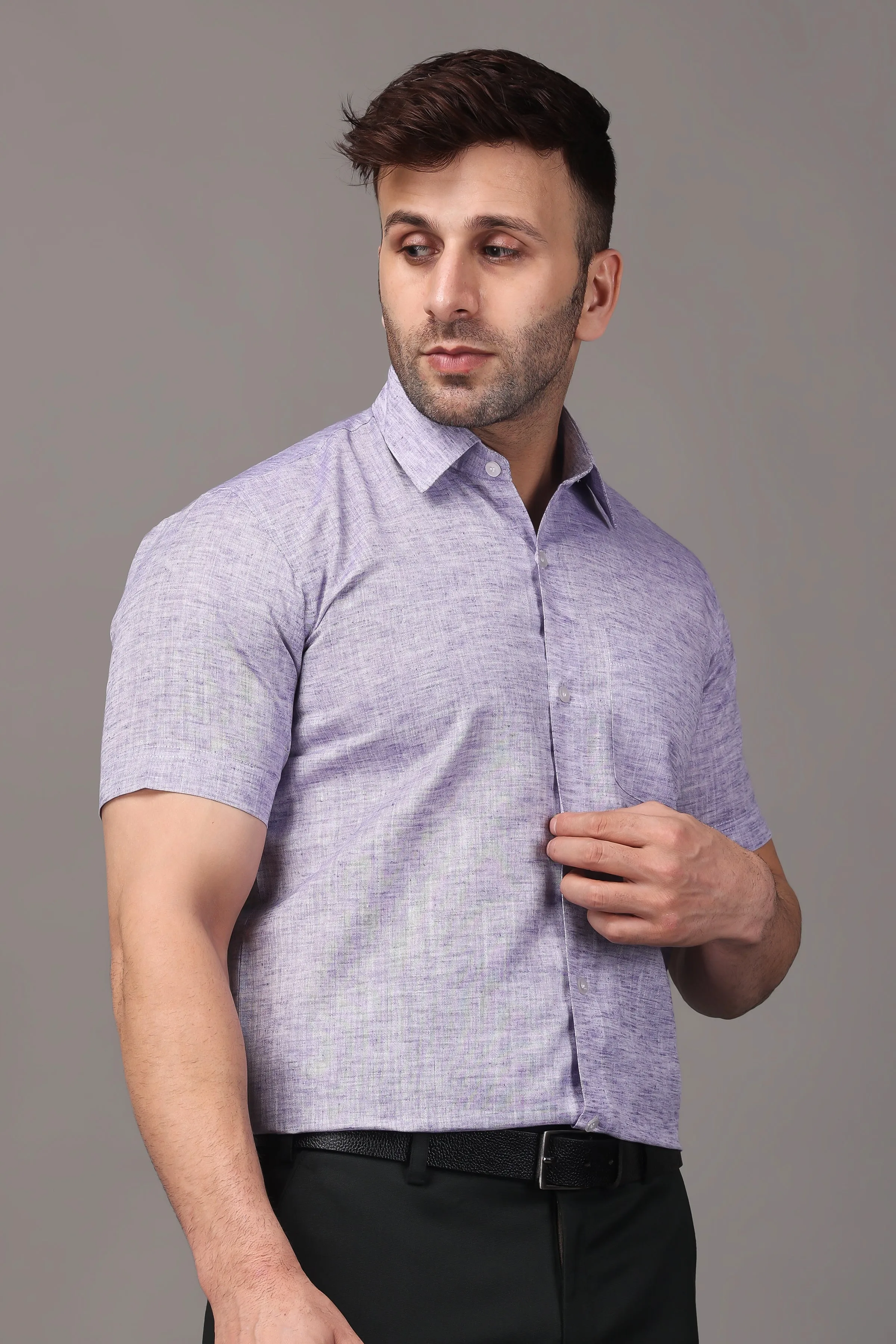Mauve Mirage Textured Shirt