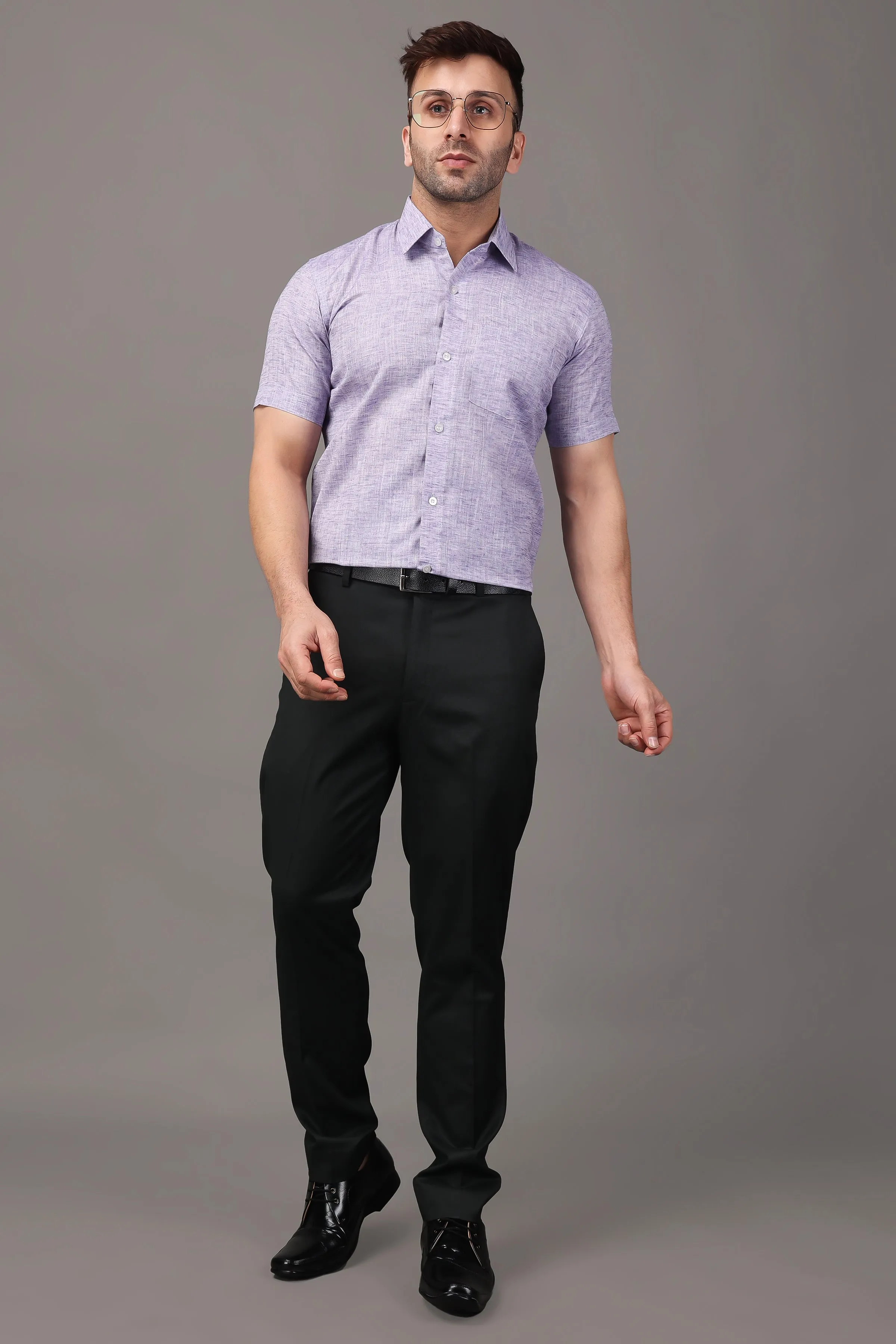 Mauve Mirage Textured Shirt