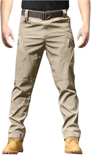Mens Cargo Pants Tactical Training Jogger Relaxed Fit Sport Pant 2024 Summer Long Trousers with Pockets