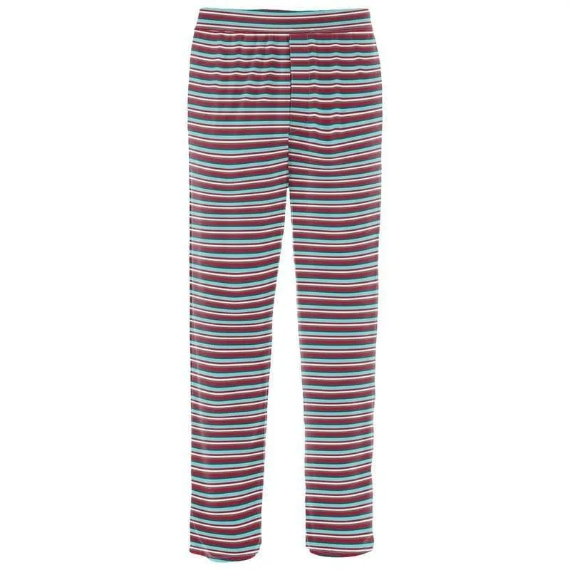 Men's Print Bamboo Pajama Pants - Christmas Stripe (WCA22)